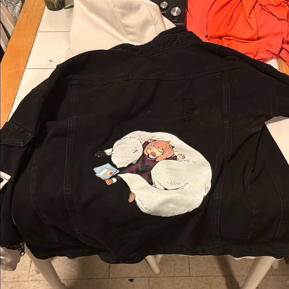 Spy X Family button jean jacket